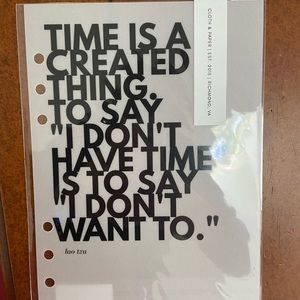 Cloth + Paper A5 Lao Tzu Planner Dashboard